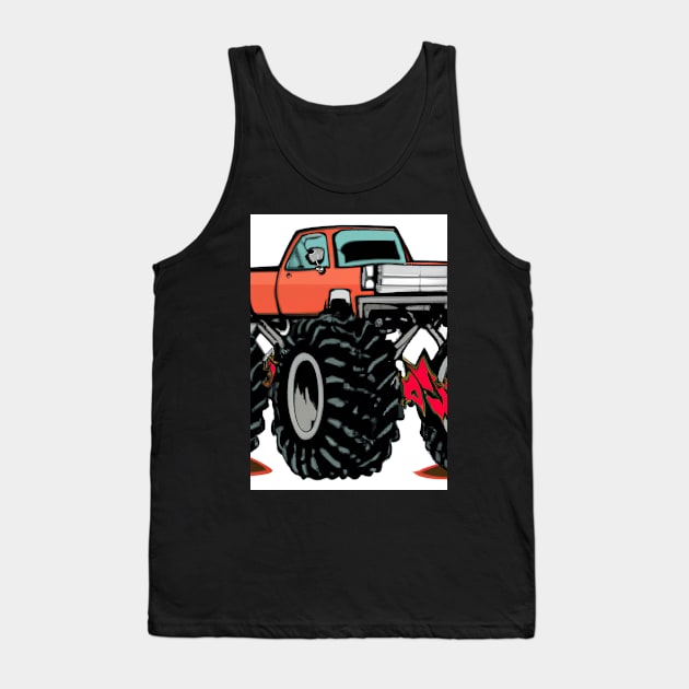 Monster Truck Painting Tank Top by maxcode